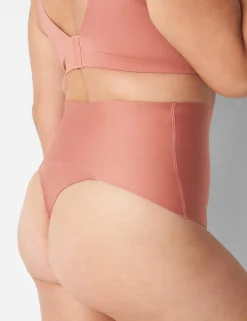 Thong Panties^Lane Bryant Level 2 Totally Smooth High-Waist Thong Light Mahogany