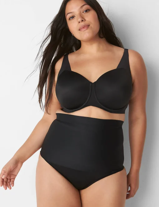 Level 2 - Shape^Lane Bryant Level 2 Totally Smooth Ultra High-Waist Brief Panty Black