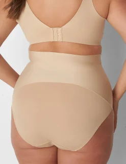 Level 2 - Shape^Lane Bryant Level 2 Totally Smooth Ultra High-Waist Brief Panty Cafe Mocha