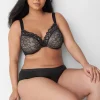 Full Coverage Bras^Lane Bryant Lightly Lined Full Coverage Bra With Lace Black