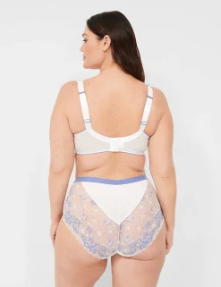 F To K Cups^Lane Bryant Lightly Lined Full Coverage Bra With Lace Bright White