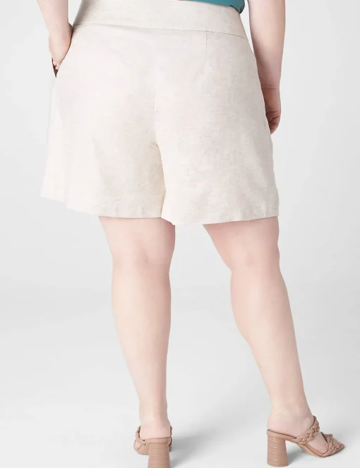 Crops, Capris And Shorts^Lane Bryant Linen City Short Flax Linen