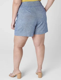 Shorts^Lane Bryant Linen City Short Chambray