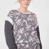 Livi Active Tops^Lane Bryant Livi Cozysoft Long-Sleeve Crew-Neck Sweatshirt Sunny Tie Dye