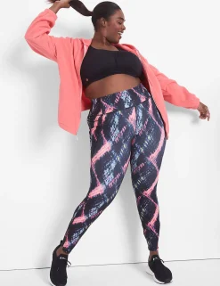 Jackets^Lane Bryant Livi Full-Zip Fleece Hoodie Sun Kissed Coral
