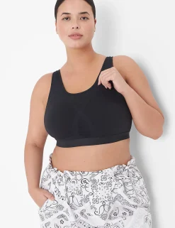 Sports Bras^Lane Bryant Livi High Impact Max Zoned Seamless Black