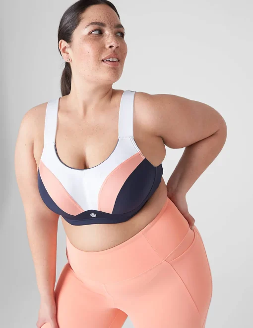 Sports Bras^Lane Bryant Livi High-Impact Wicking Max Support Underwire Sports Bra Desert Flower