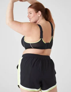 Sports Bras^Lane Bryant Livi High-Impact Wicking Underwire Sports Bra - Contrast Black