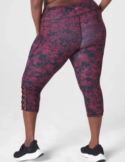 Crops And Capris^Lane Bryant Livi High-Rise Livi Soft Capri Legging - Strappy Hem Lagos Tropical Print