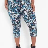 Crops And Capris^Lane Bryant Livi High-Rise Wicking Capri Legging - Print Kaleidoscope Print