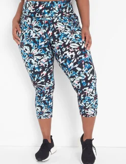 Crops And Capris^Lane Bryant Livi High-Rise Wicking Capri Legging - Print Kaleidoscope Print