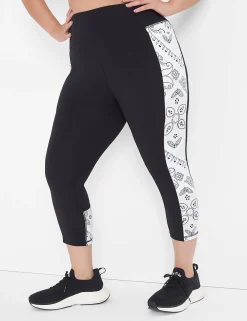 Crops And Capris^Lane Bryant Livi High-Rise Wicking Capri Legging Bold Bandana