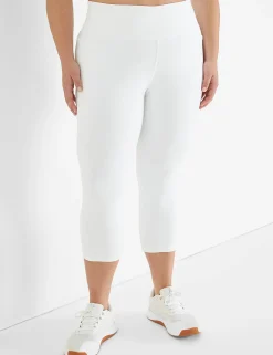 Crops And Capris^Lane Bryant Livi High-Rise Wicking Capri Legging White