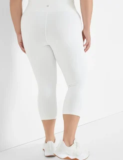 Crops And Capris^Lane Bryant Livi High-Rise Wicking Capri Legging White