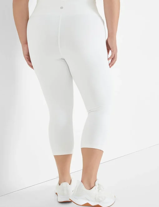 Crops And Capris^Lane Bryant Livi High-Rise Wicking Capri Legging White