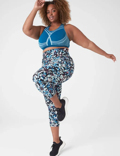 Crops And Capris^Lane Bryant Livi High-Rise Wicking Capri Legging - Print Kaleidoscope Print
