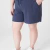 Shorts^Lane Bryant Livi Knit Trouser Shorts Blue Nights
