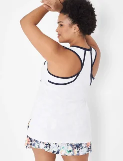 Livi Active Tops^Lane Bryant Livi Scoop-Neck Graphic Tank White