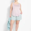 Livi Active Tops^Lane Bryant Livi Scoop-Neck Tank - Back Detail Fair Orchid
