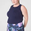 Livi Active Tops^Lane Bryant Livi Soft Crop Tank Maritime Blue