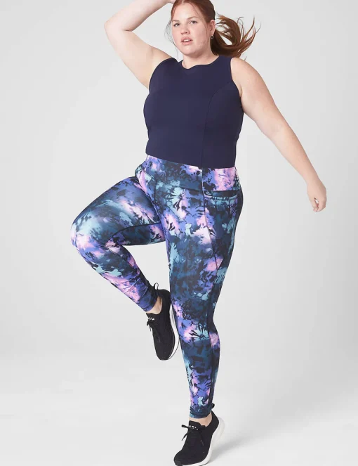 Livi Active Tops^Lane Bryant Livi Soft Crop Tank Maritime Blue