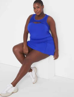 Livi Active Tops^Lane Bryant Livi Wicking Cut-Out Detail Tank Blueberry