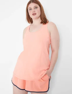 Livi Active Tops^Lane Bryant Livi Wicking Scoop-Neck Racerback Tank Desert Flower