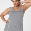 Livi Active Tops^Lane Bryant Livi Wicking Scoop-Neck Racerback Tank Grey Stripe
