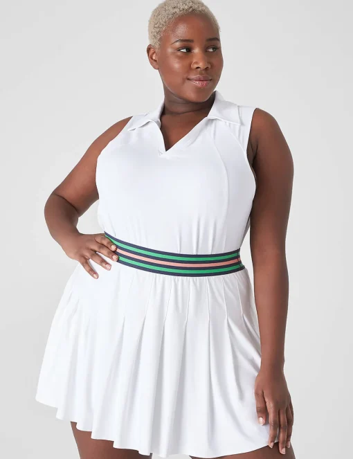 Livi Active Tops^Lane Bryant Livi Wicking Sleeveless Performance Polo White