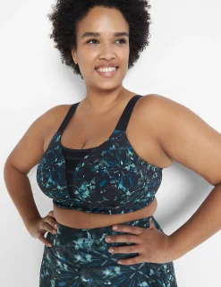 Sports Bras^Lane Bryant Livi Wireless Medium-Impact Wicking Sports Bra Kaleidoscope