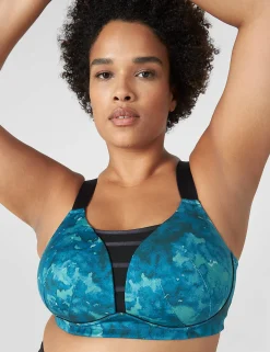 Sports Bras^Lane Bryant Livi Wireless Medium-Impact Wicking Sports Bra Keri Tie Dye