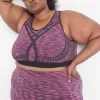 Sports Bras^Lane Bryant Livi Wireless Medium-Impact Seamless Sports Bra Pink Yarrow