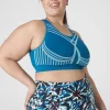 Sports Bras^Lane Bryant Livi Wireless Medium-Impact Zoned Seamless Sports Bra Ink Blue