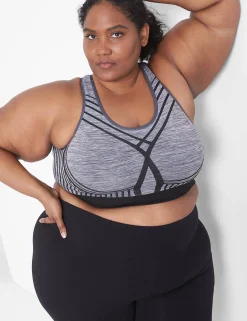 Sports Bras^Lane Bryant Livi Wireless Medium-Impact Seamless Sports Bra With Wicking Magnet