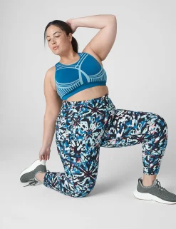 Sports Bras^Lane Bryant Livi Wireless Medium-Impact Zoned Seamless Sports Bra Ink Blue