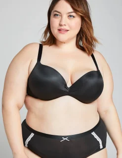 Underwire Bras^Lane Bryant Max Boost Plunge Bra Black