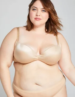 Plunge Bras^Lane Bryant Max Boost Plunge Bra Cafe