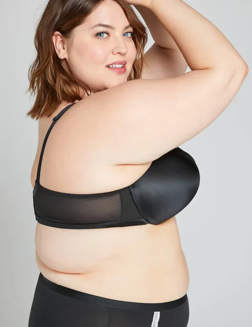 Underwire Bras^Lane Bryant Max Boost Plunge Bra Black