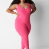 Sleep Separates^Lane Bryant Microfiber Jumpsuit Pink Glow