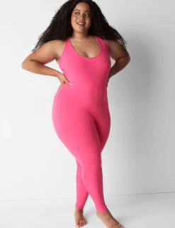 Sleep Separates^Lane Bryant Microfiber Jumpsuit Pink Glow
