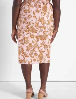 Skirts^Lane Bryant Midi Skirt Floral
