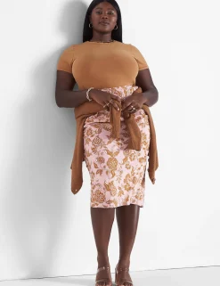 Skirts^Lane Bryant Midi Skirt Floral