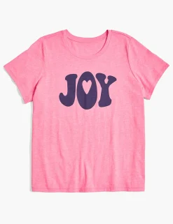 The Tee Shop^Lane Bryant Modern Joy Graphic Tee Sugar Plum