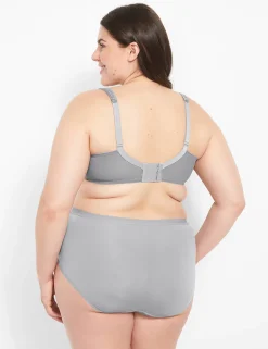 Balconette Bras^Lane Bryant Modern Lace Lightly Lined Balconette Bra Alloy
