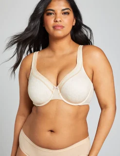 Underwire Bras^Lane Bryant Modern Lace Unlined Full Coverage Bra Cafe
