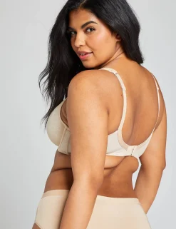 Underwire Bras^Lane Bryant Modern Lace Unlined Full Coverage Bra Cafe