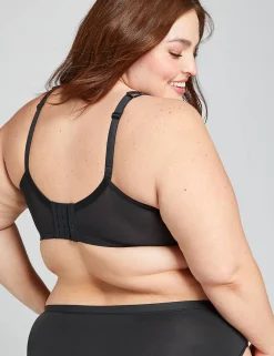 Underwire Bras^Lane Bryant Modern Lace Unlined Full Coverage Bra Black
