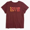 Knit Tops^Lane Bryant Modern Love Graphic Tee Maroon