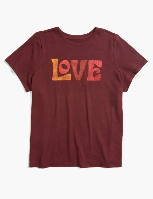 Knit Tops^Lane Bryant Modern Love Graphic Tee Maroon