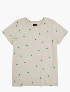 Knit Tops^Lane Bryant Modern Luckiest Graphic Tee Clover
